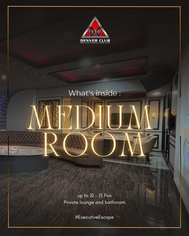 Room Medium — Denver Club Karaoke Braga Bandung